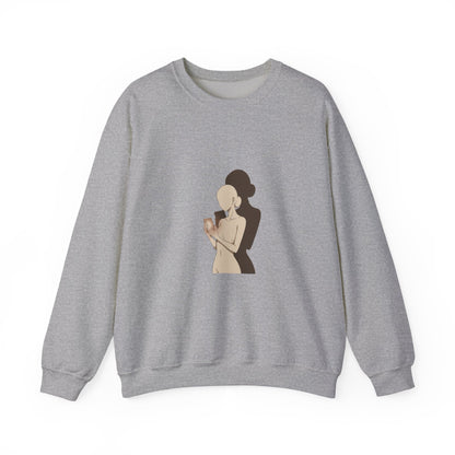 Morning Ritual Illustration Sweatshirt | cozy cafe, breakfast art