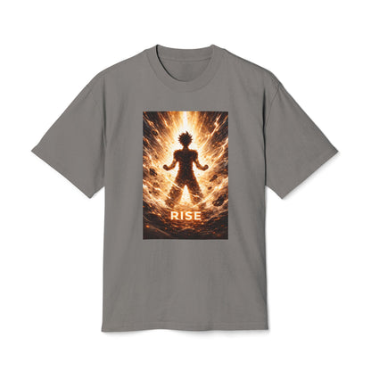 Rise silhouette, T-Shirt | Fiery energy graphic tee