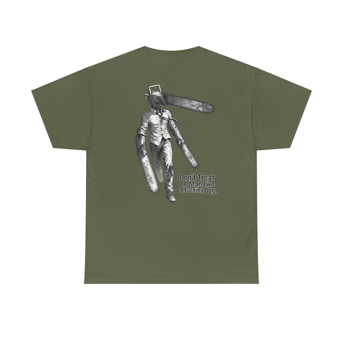 Devil Engine Graphic Tee — “Don’t Treat A Man Like A Fucking Dog” Manga Shirt