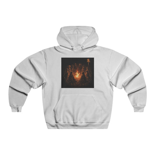 Hoodie - Spooky Campfire Skeletons Graphic Pullover