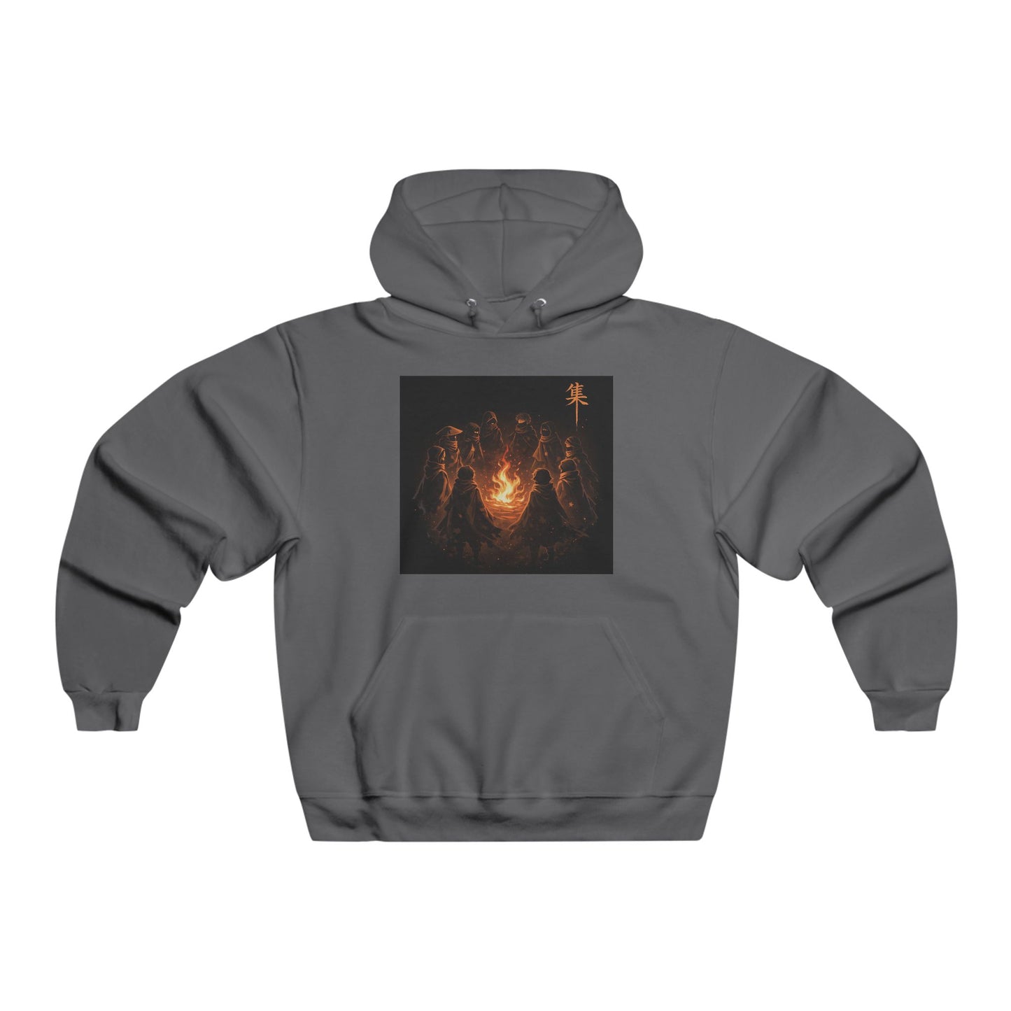 Hoodie - Spooky Campfire Skeletons Graphic Pullover