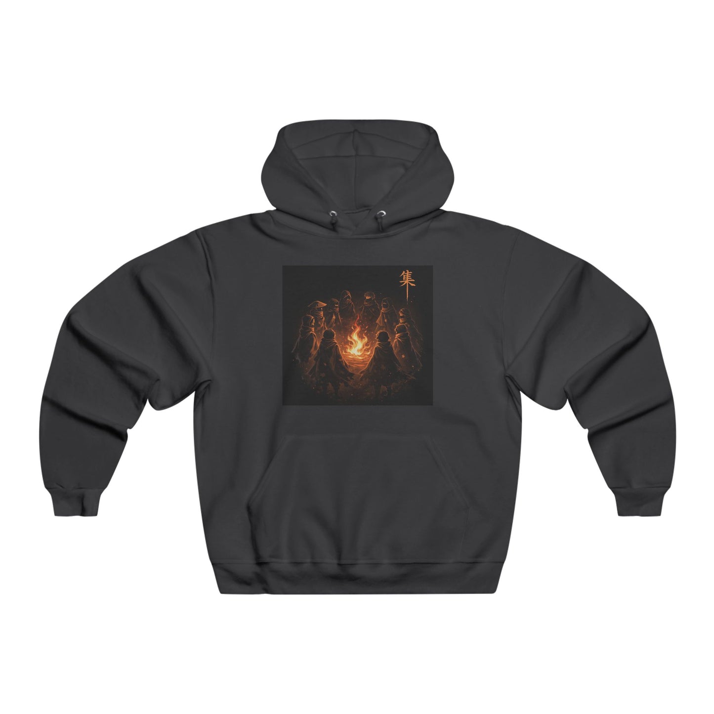 Hoodie - Spooky Campfire Skeletons Graphic Pullover