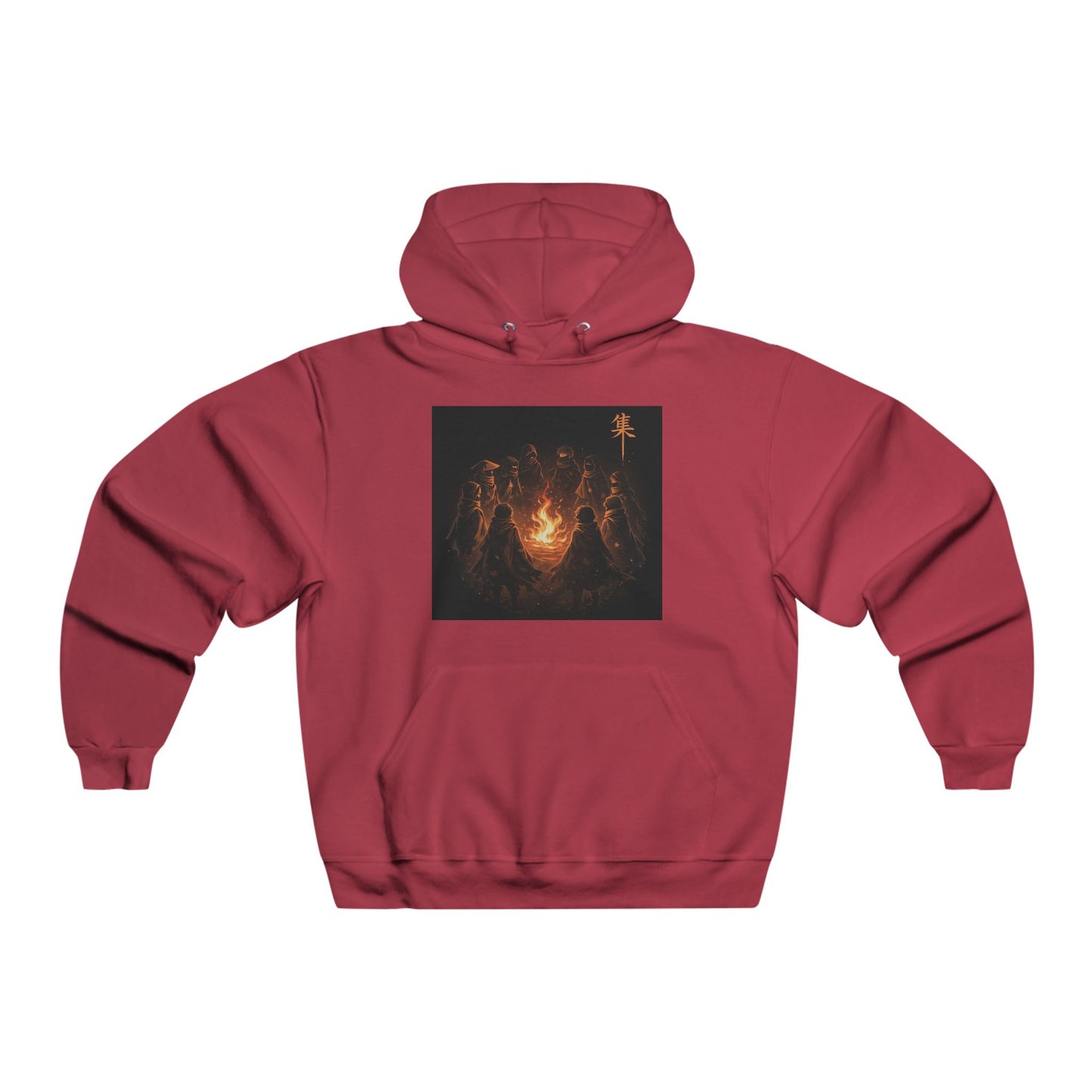 Hoodie - Spooky Campfire Skeletons Graphic Pullover