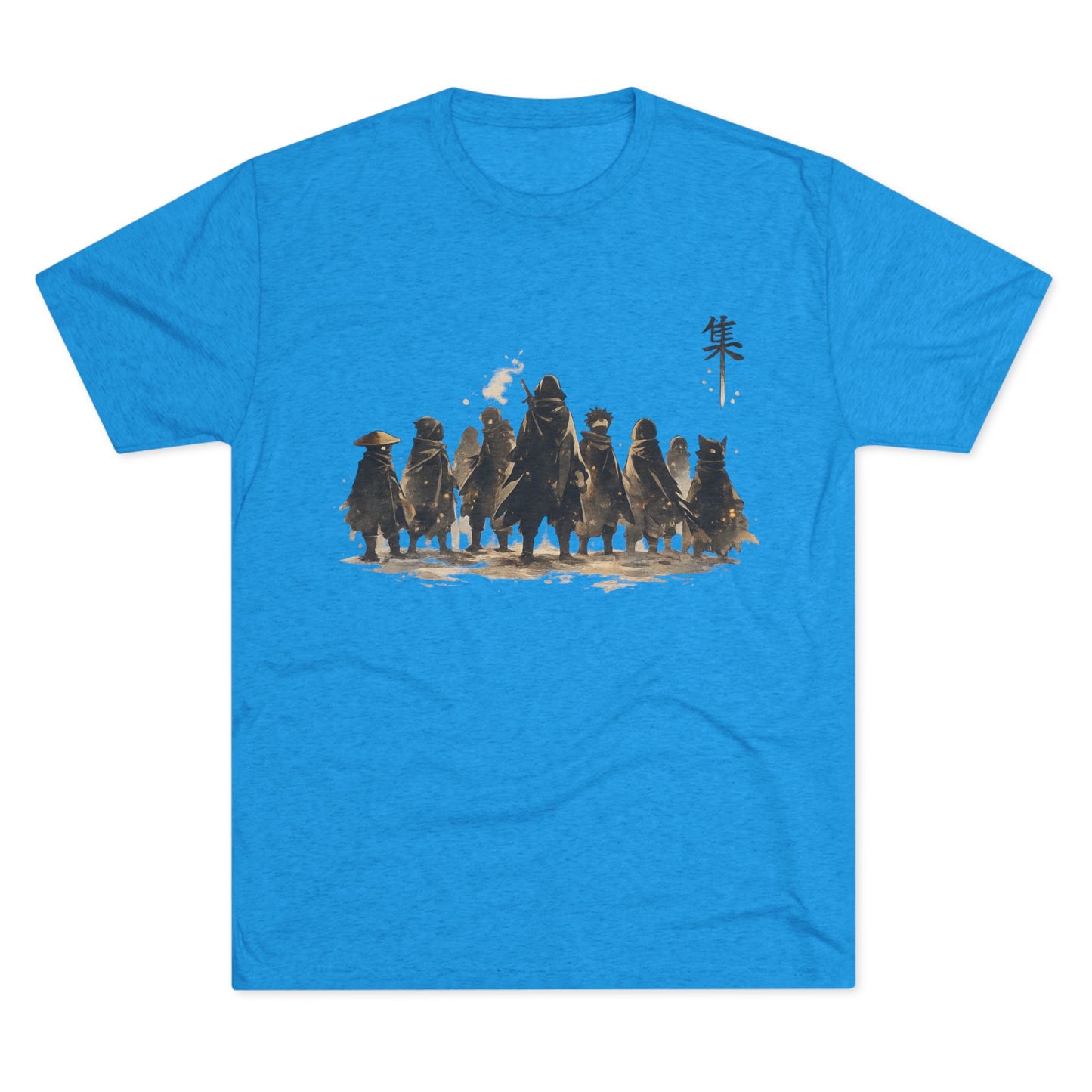 Samurai Squad Graphic Tee — Japanese Warrior Silhouette T-Shirt