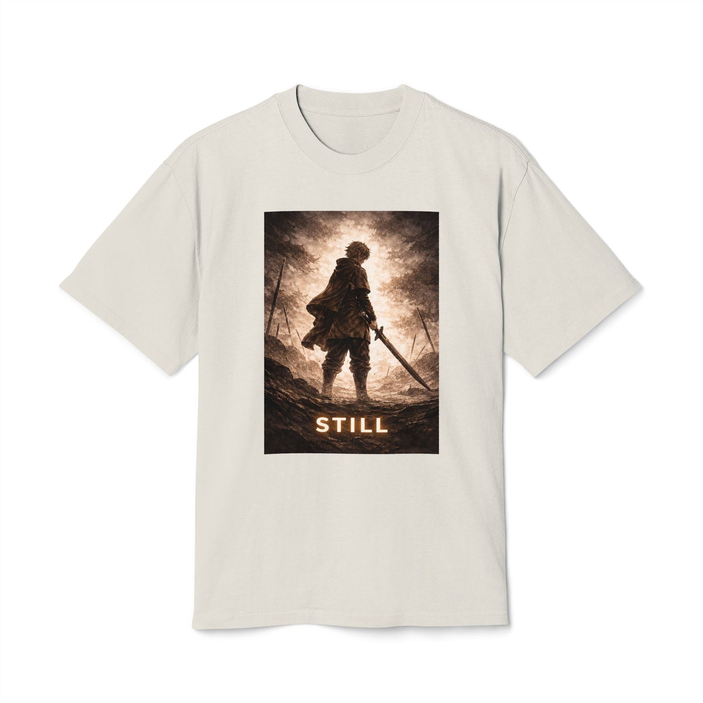 Knight silhouette STILL Tee | Fantasy warrior graphic shirt
