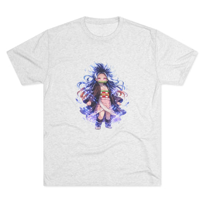 Anime Demon Girl T-Shirt — Cute Chibi Nezuko-Inspired Design