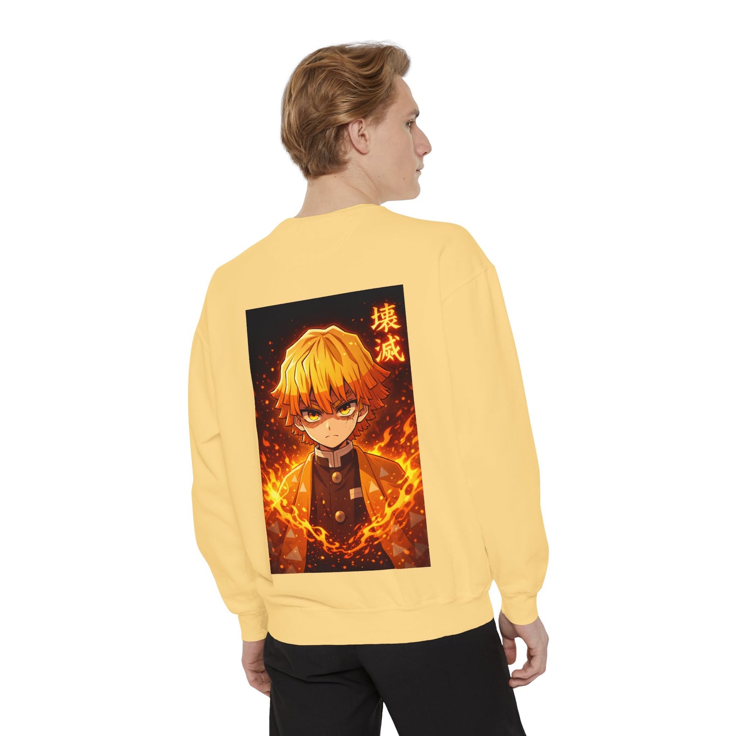 Demon Agatsuma Flame Graphic Sweatshirt Slayer