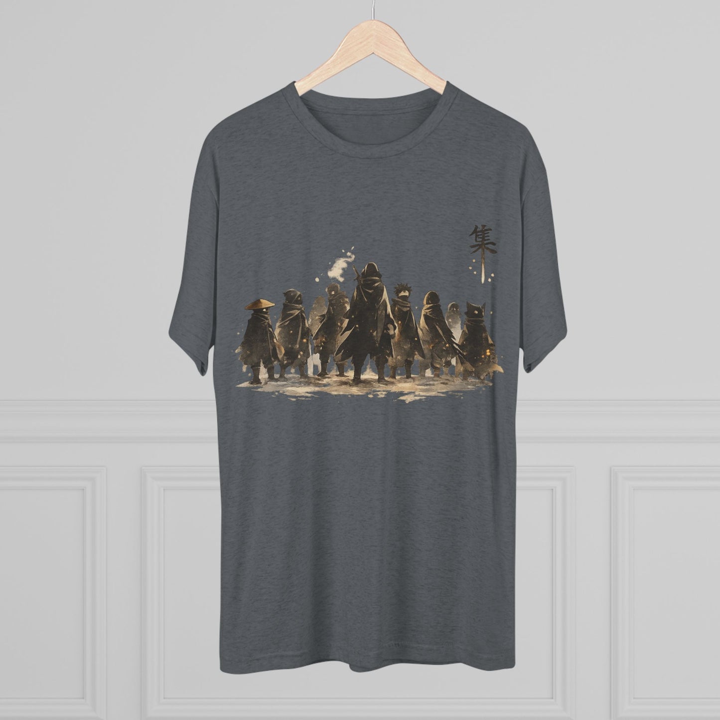 Samurai Squad Graphic Tee — Japanese Warrior Silhouette T-Shirt
