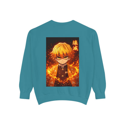 Demon Agatsuma Flame Graphic Sweatshirt Slayer