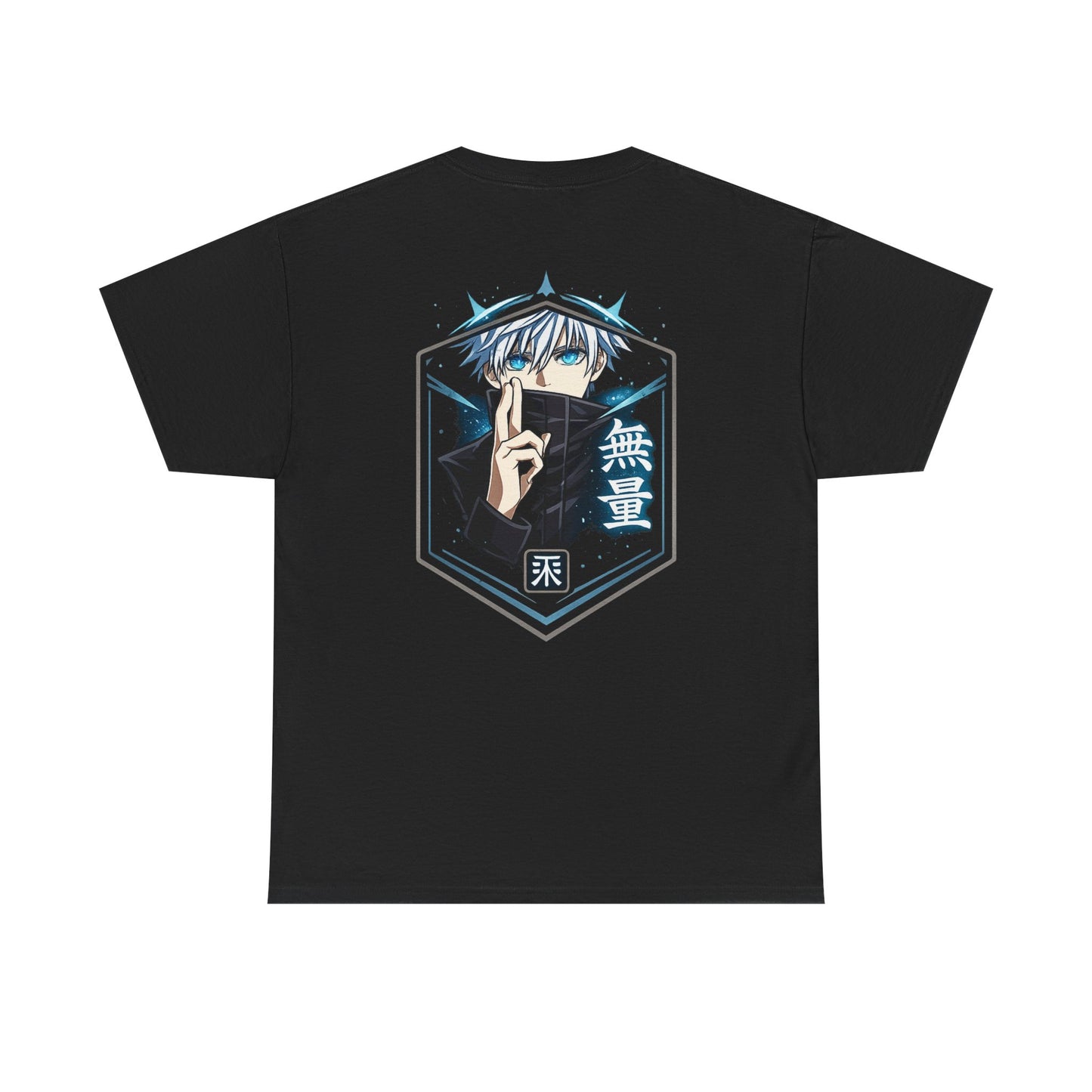 T-Shirt — Anime Mystic Boy Graphic Tee (Back Print, Japanese Text)