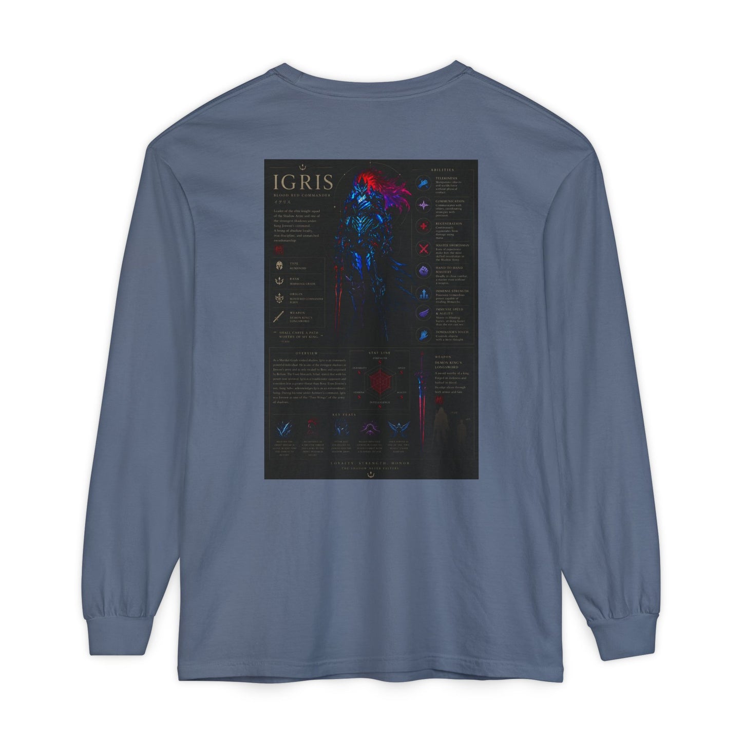 Igris Stats Long Sleeve Shirt