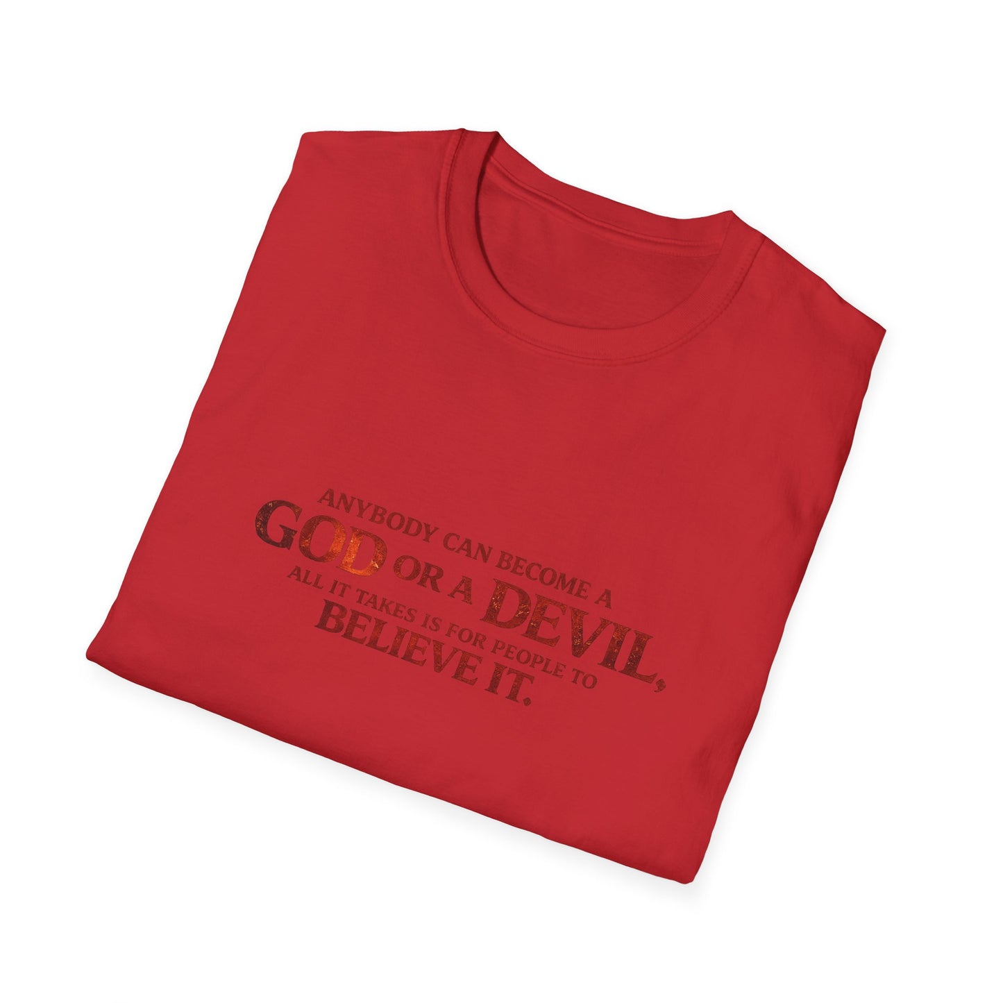 Samurai vs Titan Graphic T-Shirt — "Anybody Can Become a God or a Devil"