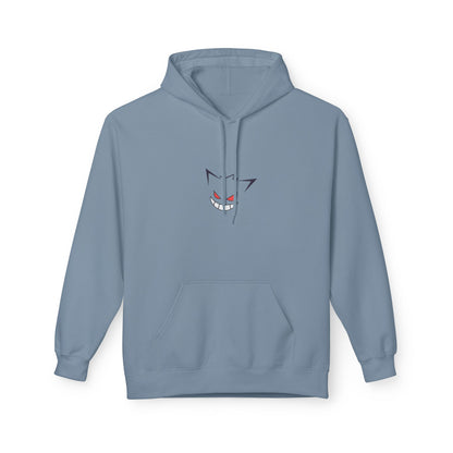 Horror Cat Hoodie — Japanese Kanji Dark Forest Graphic Pullover