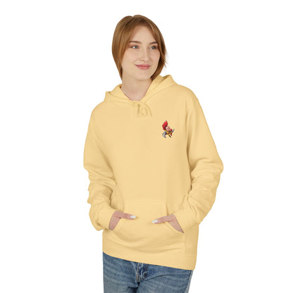 Hero Emblem Hoodie — Chibi Hero Mid-Punch Minimalist Anime Design