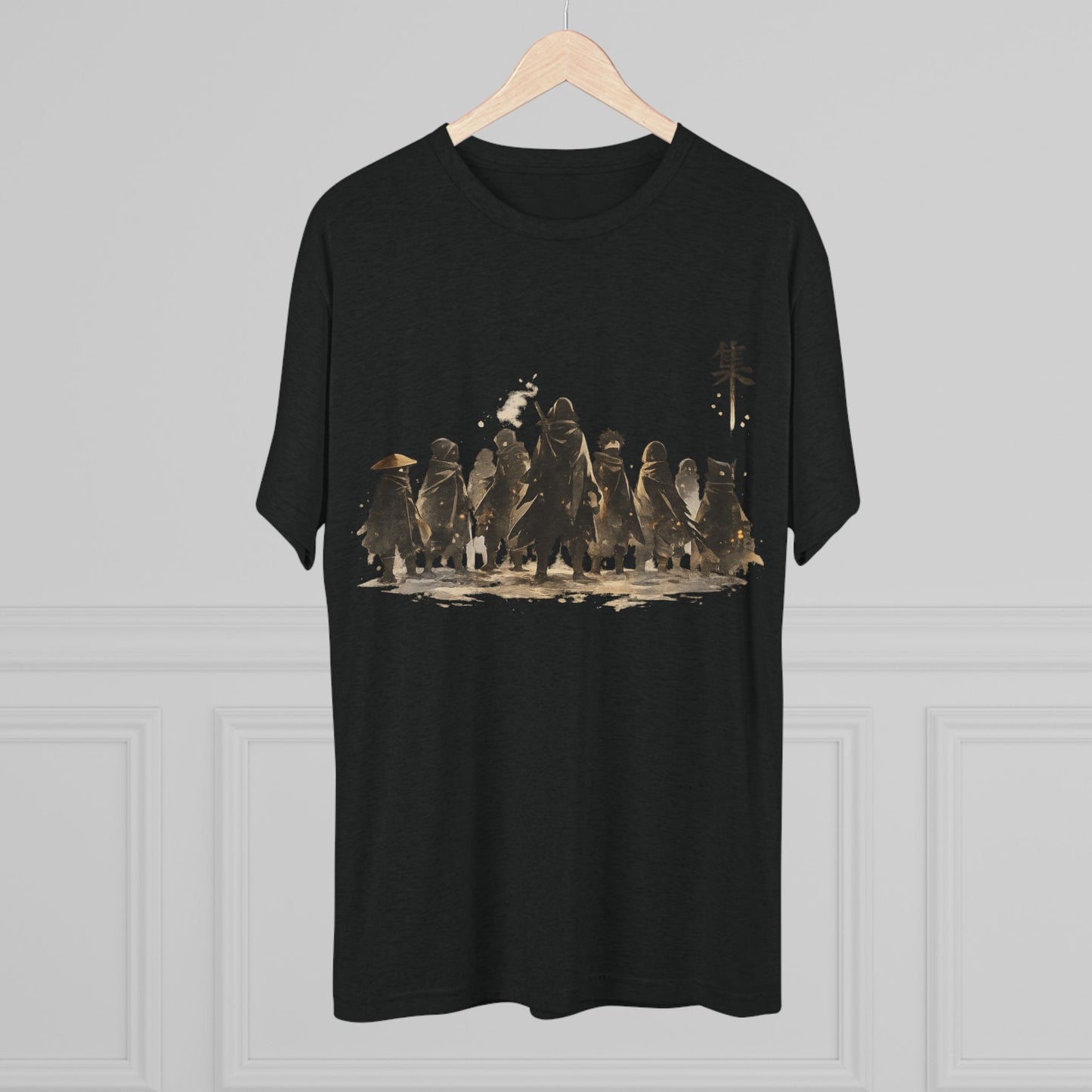 Samurai Squad Graphic Tee — Japanese Warrior Silhouette T-Shirt