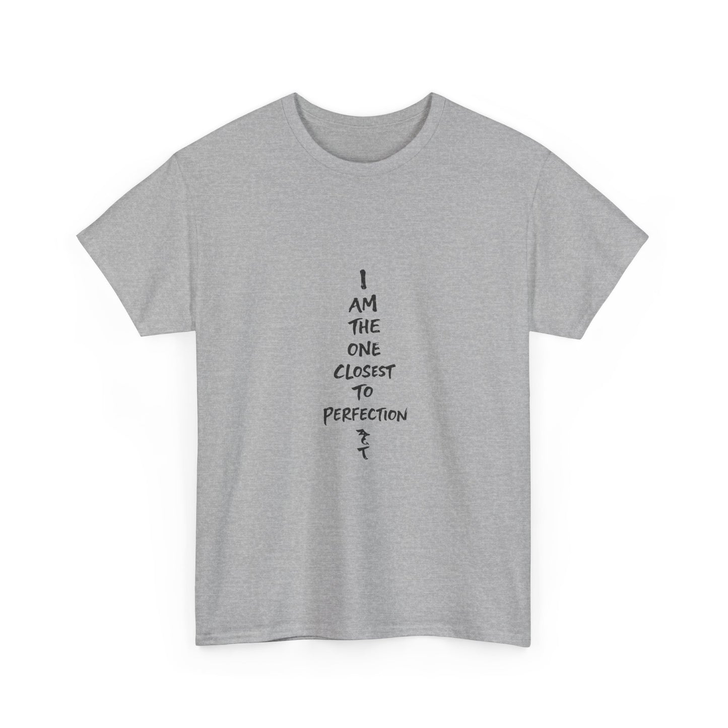 Graphic Anime T-Shirt — 'I Am The One Closest to Perfection' Graphic Tee