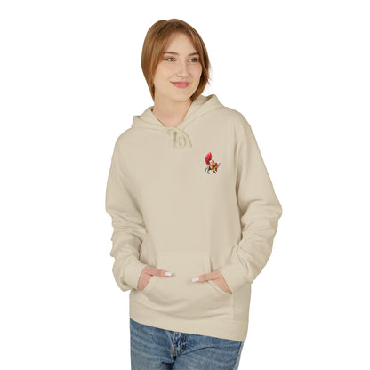 Hero Emblem Hoodie — Chibi Hero Mid-Punch Minimalist Anime Design