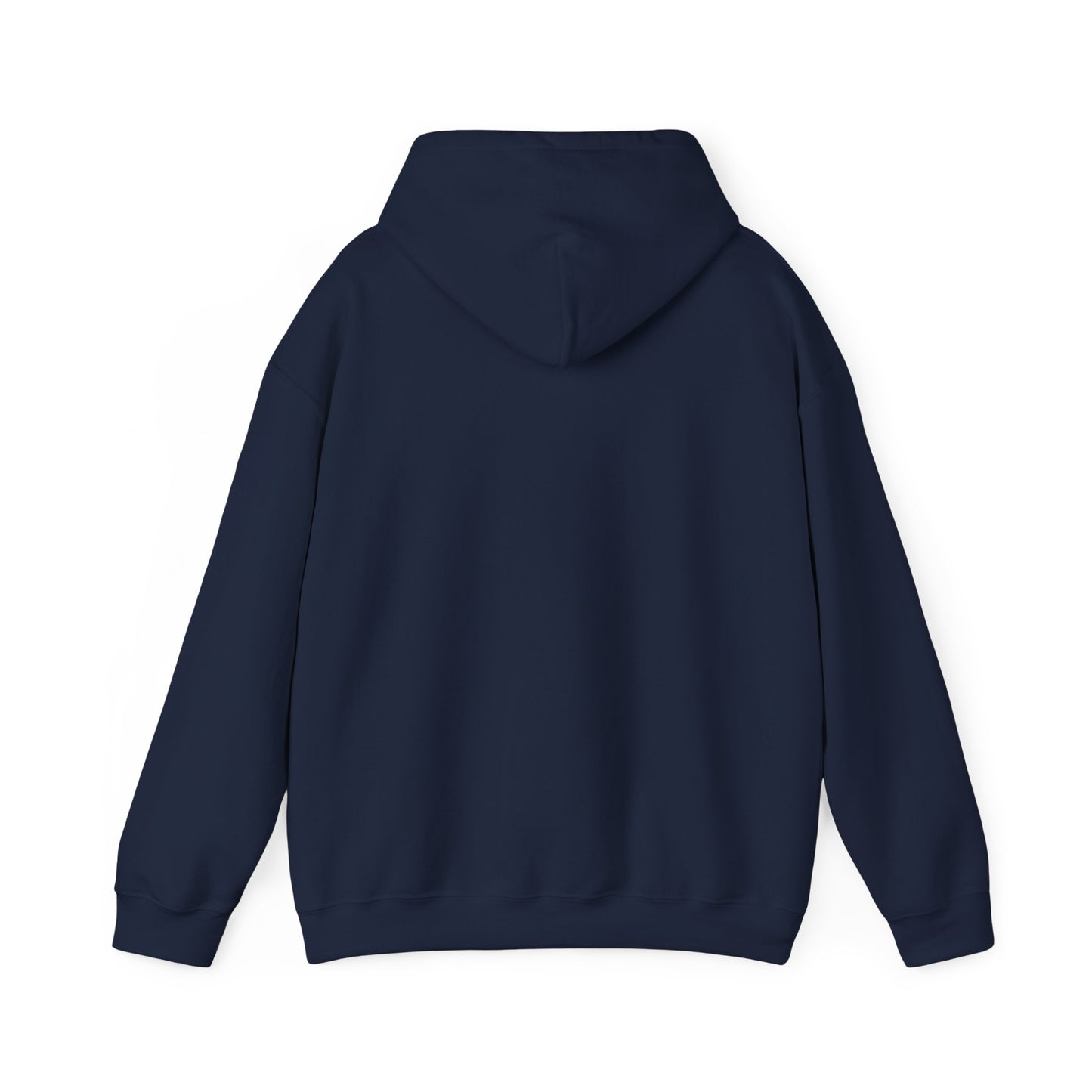 Control silhouette hoodie | person with glowing heart, angel wing brushstroke design
