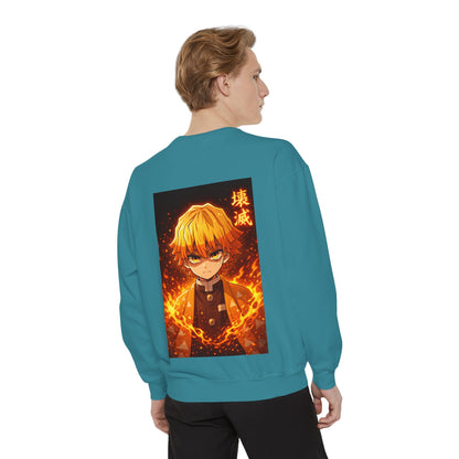 Demon Agatsuma Flame Graphic Sweatshirt Slayer