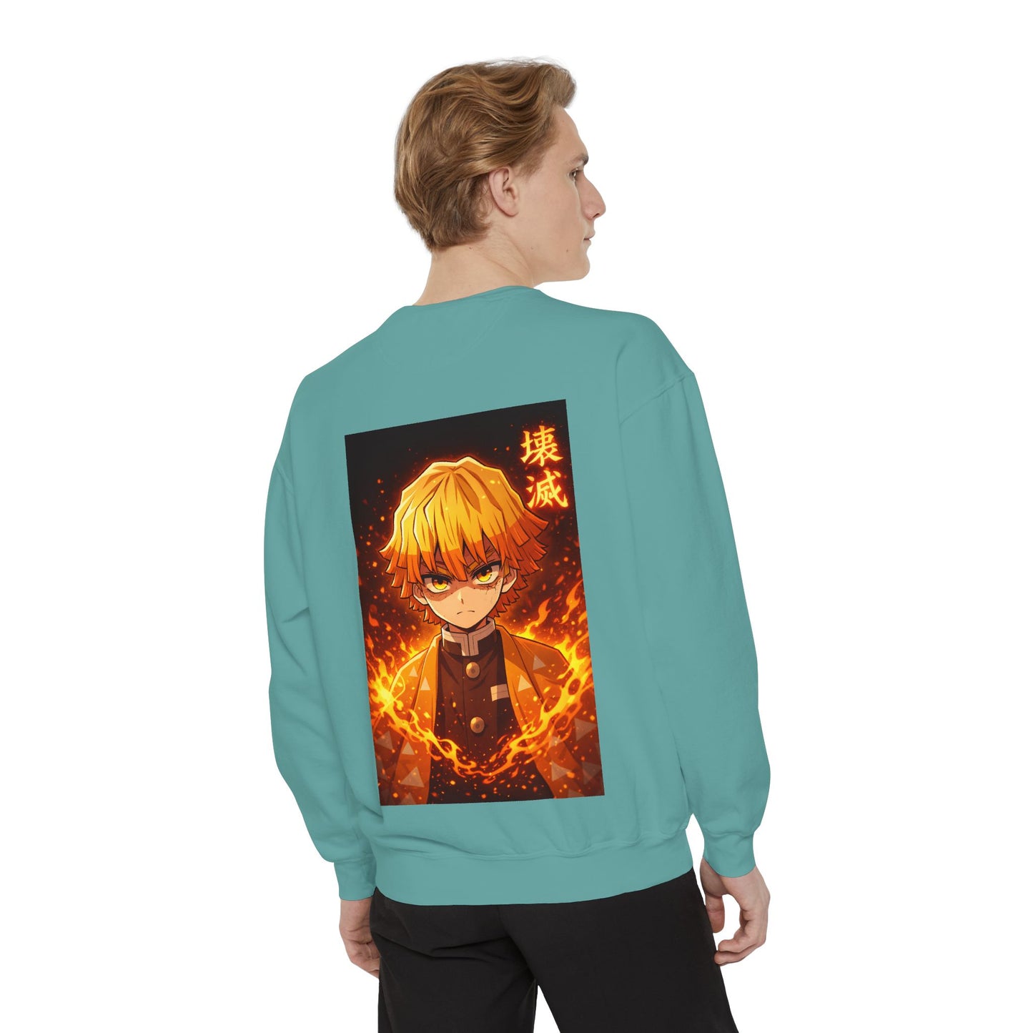 Demon Agatsuma Flame Graphic Sweatshirt Slayer