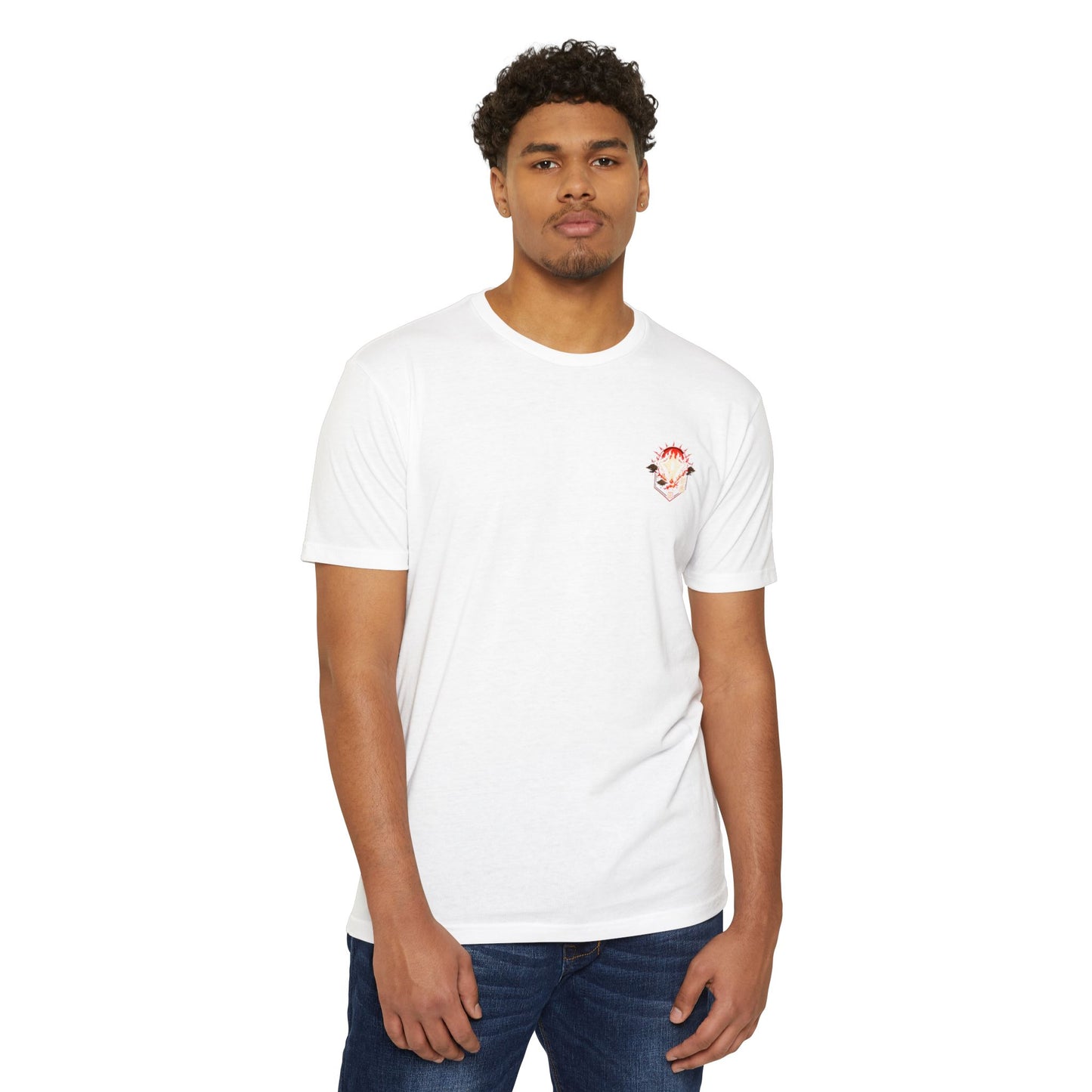 Anime Graphic T-Shirt — Red-Haired Warrior Back Print