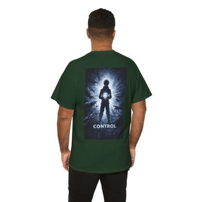 Control Anime Back Print T-Shirt | Dark Anime Aesthetic Tee | Original Anime Streetwear Shirt