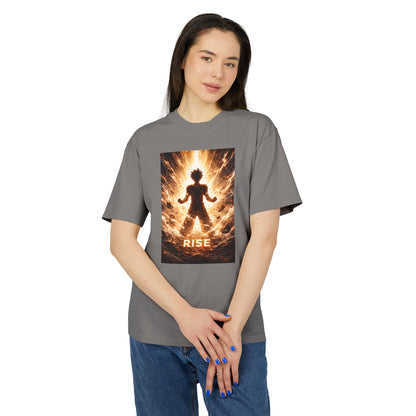Rise silhouette, T-Shirt | Fiery energy graphic tee