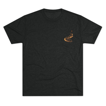 Ember Trail T‑Shirt — Fiery Mountain Silhouette Back Print