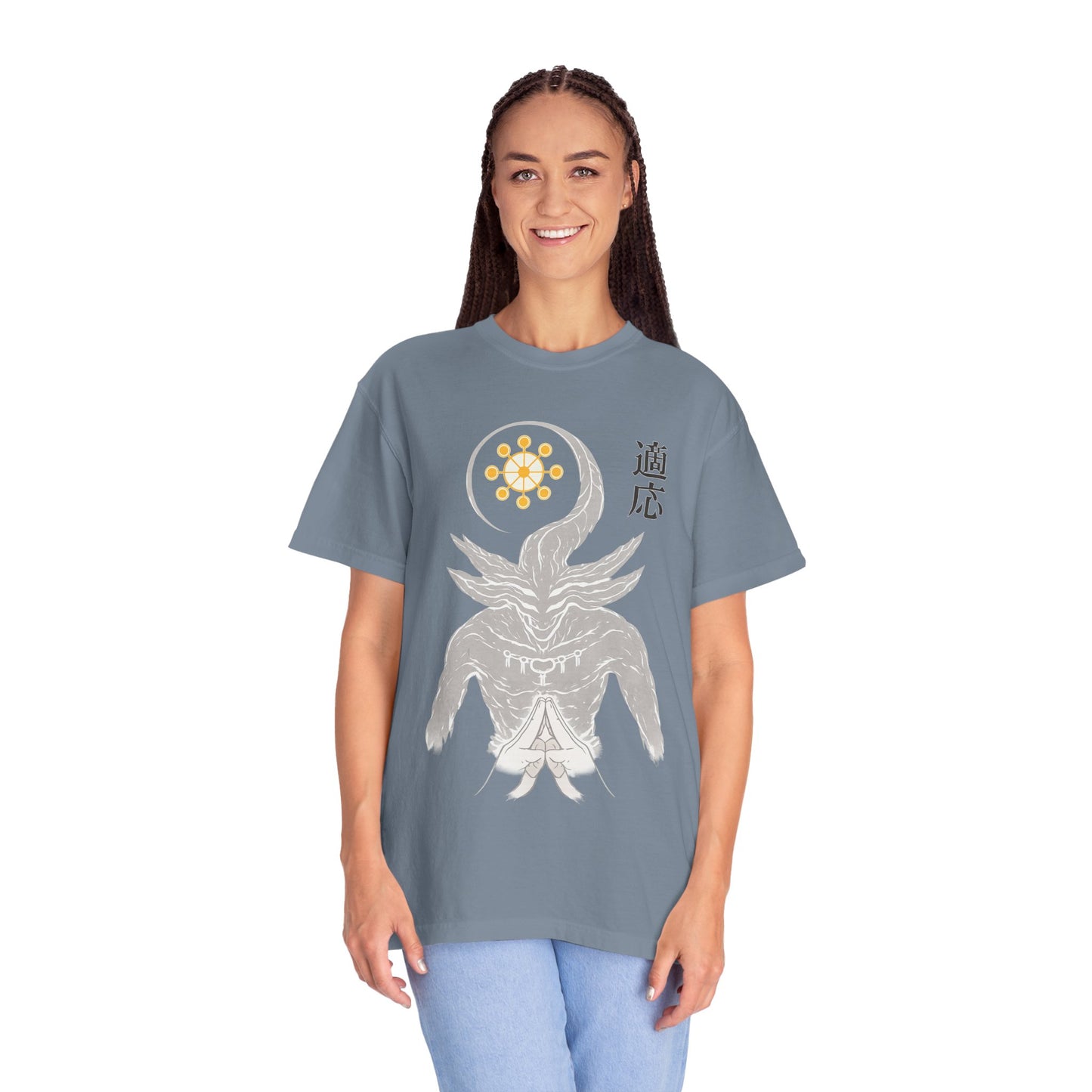Demon sigil T-Shirt — Japanese “Adapt” Kanji Graphic Tee