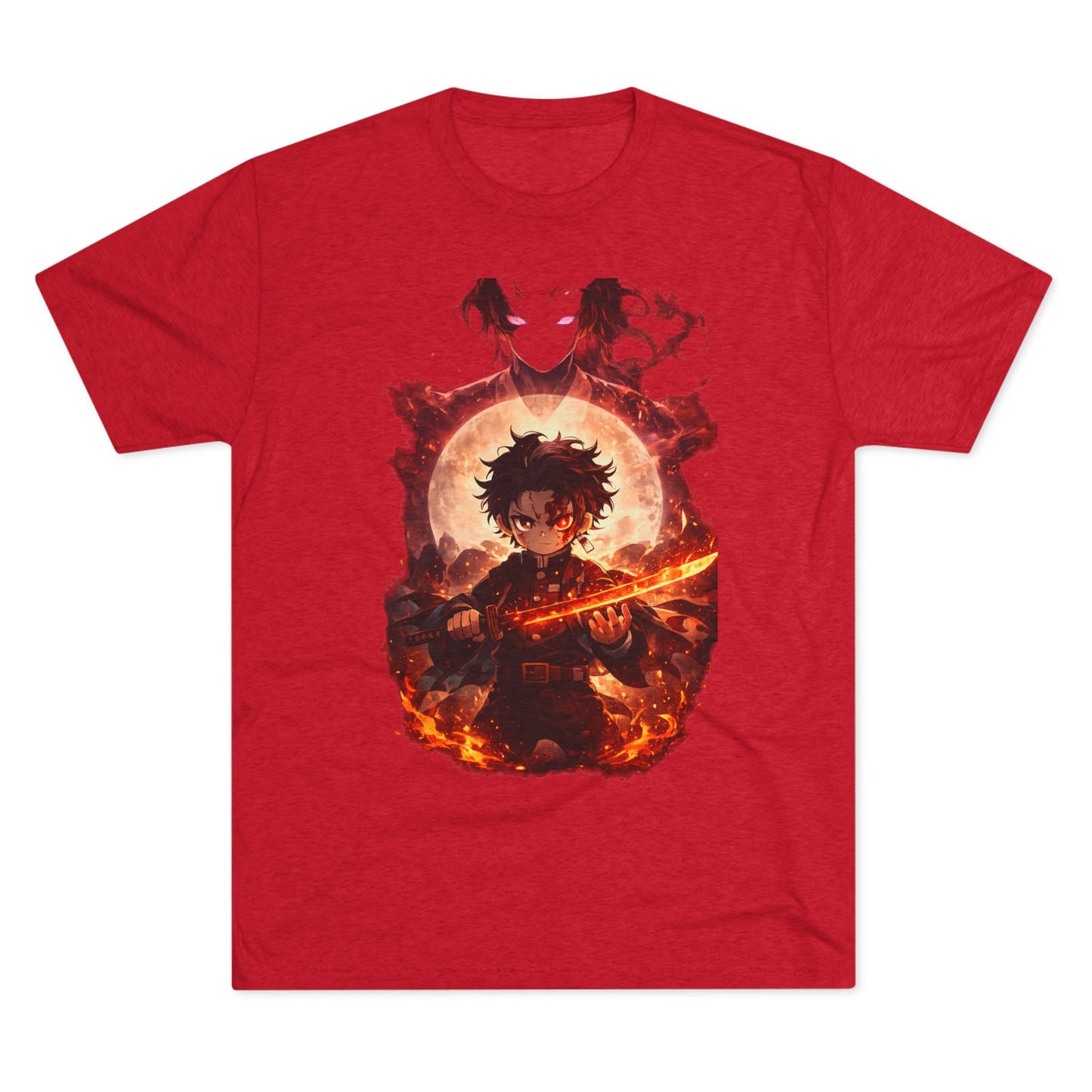 Anime Fire Sword Graphic Tee