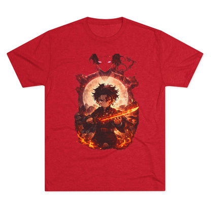 Anime Fire Sword Graphic Tee