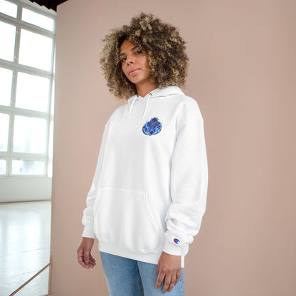 Champion Hoodie | Anime Blue Spirit Guardian Graphic Hoodie