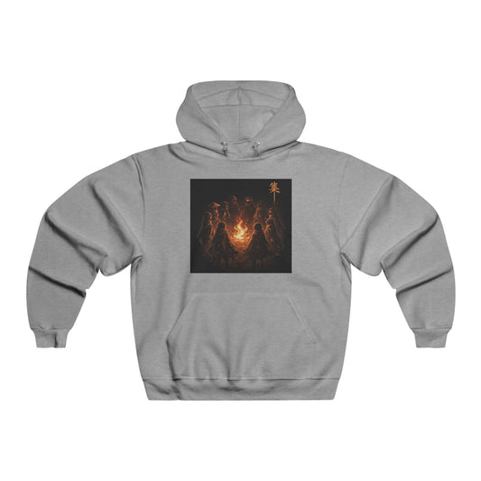 Hoodie - Spooky Campfire Skeletons Graphic Pullover