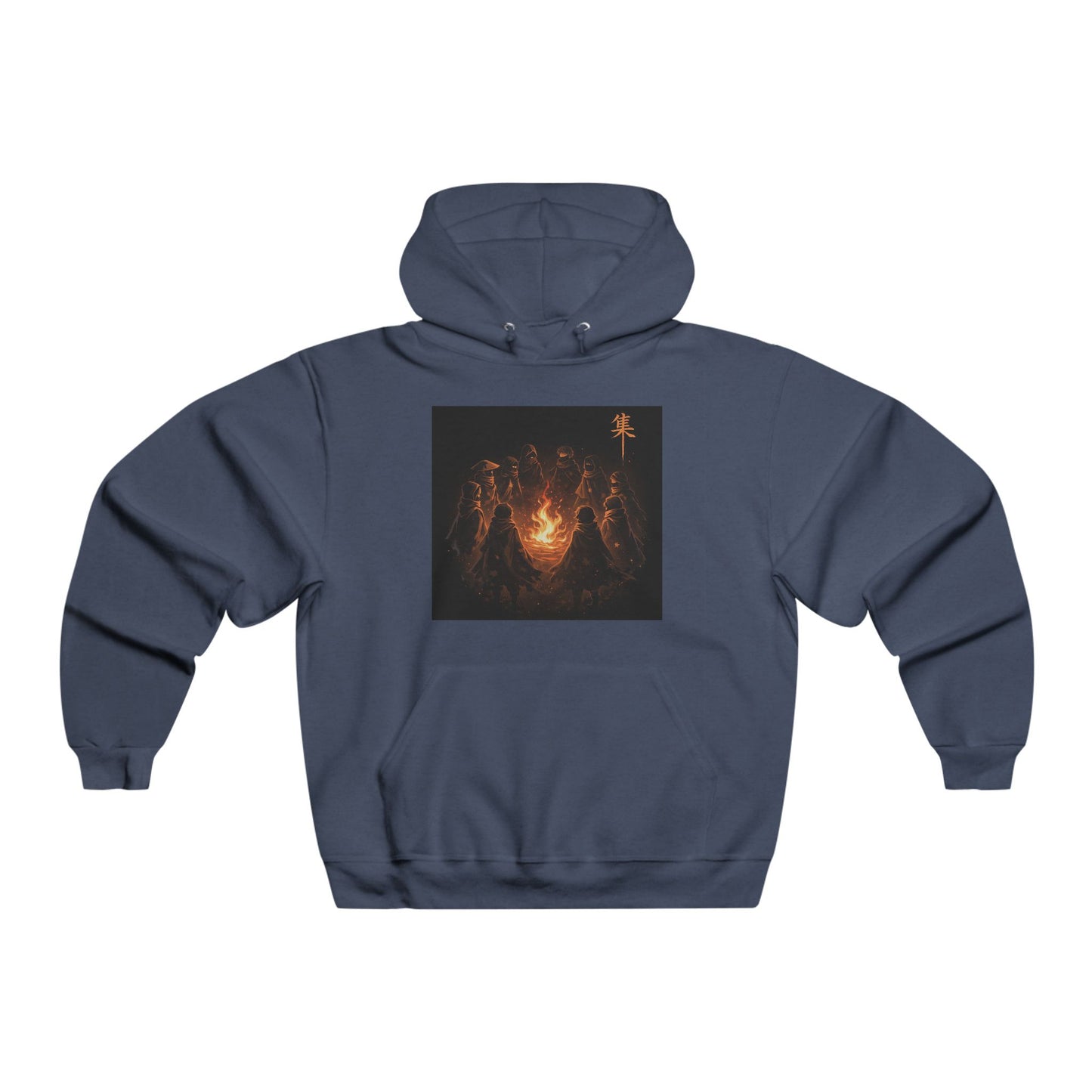 Hoodie - Spooky Campfire Skeletons Graphic Pullover