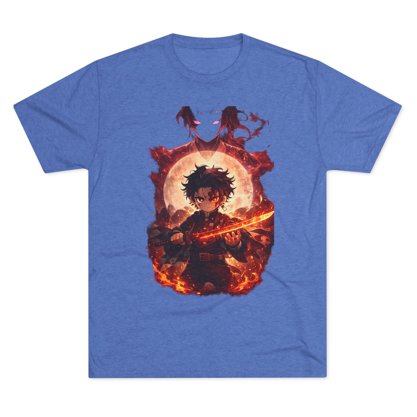 Anime Fire Sword Graphic Tee