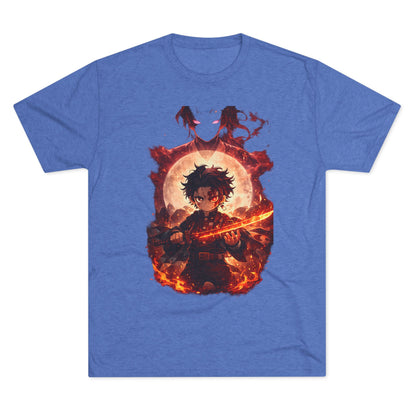 Anime Fire Sword Graphic Tee