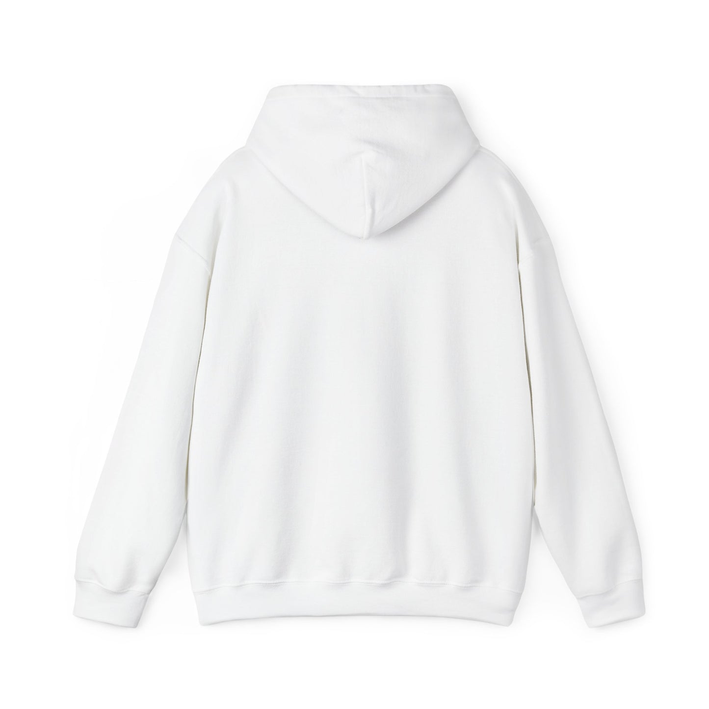 Control silhouette hoodie | person with glowing heart, angel wing brushstroke design