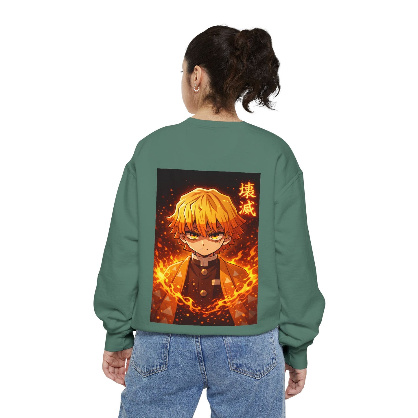 Demon Agatsuma Flame Graphic Sweatshirt Slayer