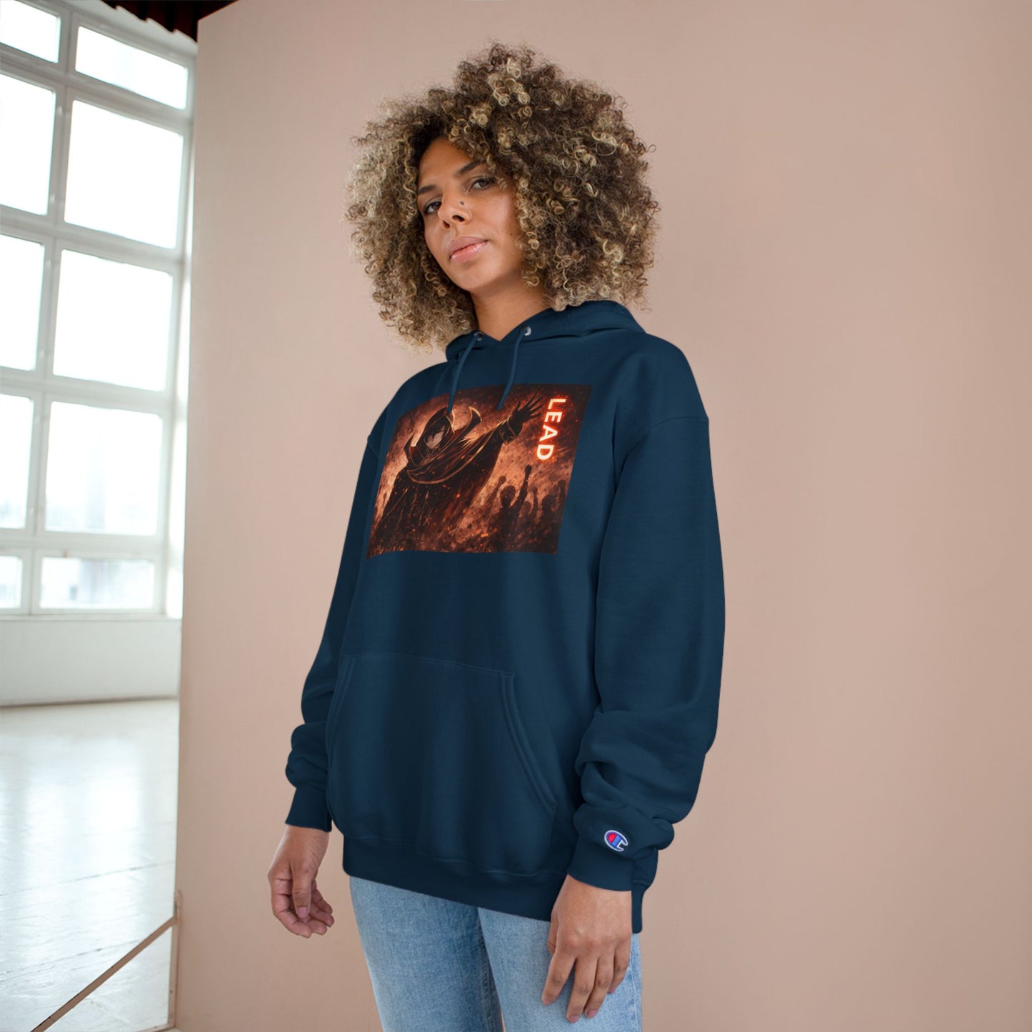 Grim Reaper Lead Hoodie | Dark Gothic Illustration, Warrior Cloak