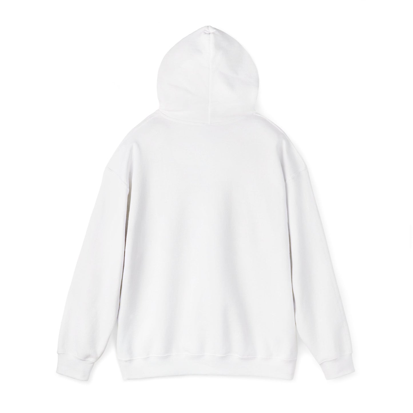 Control silhouette hoodie | person with glowing heart, angel wing brushstroke design