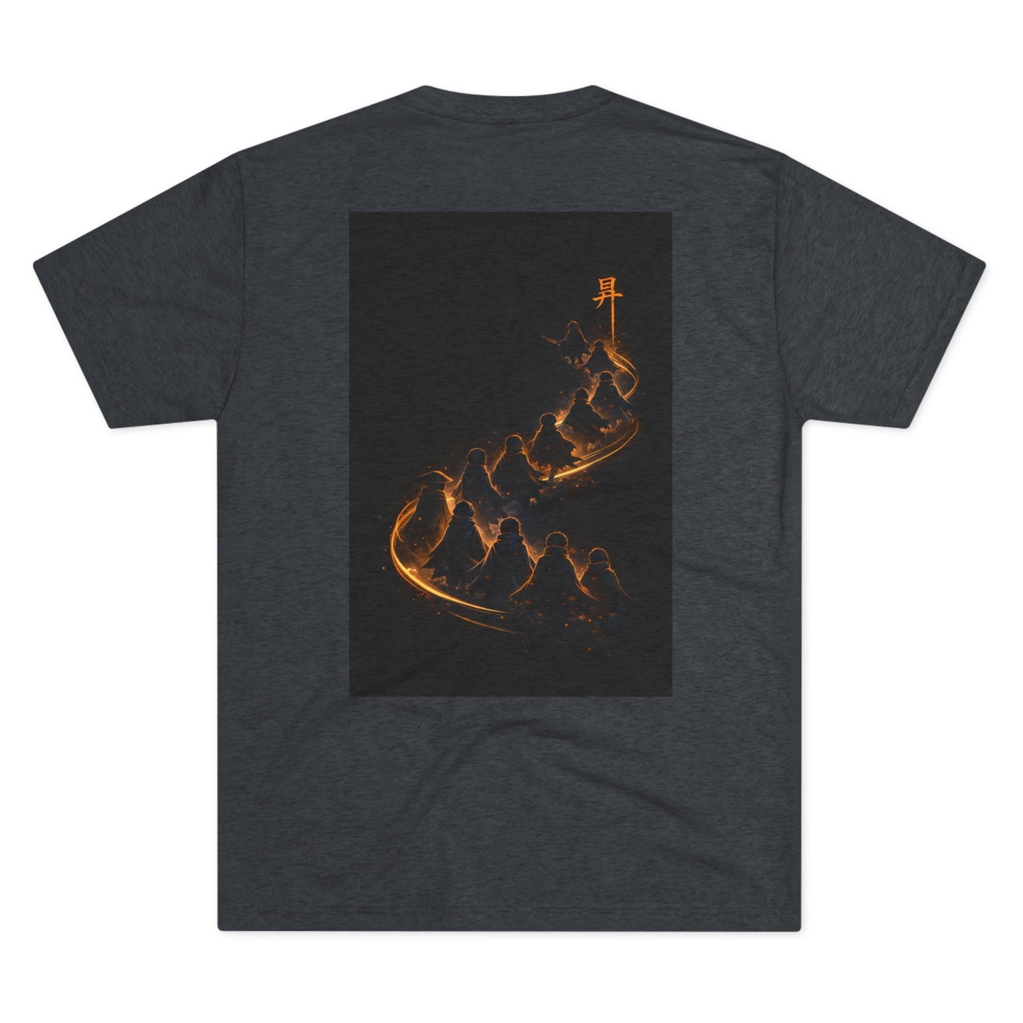 Ember Trail T‑Shirt — Fiery Mountain Silhouette Back Print