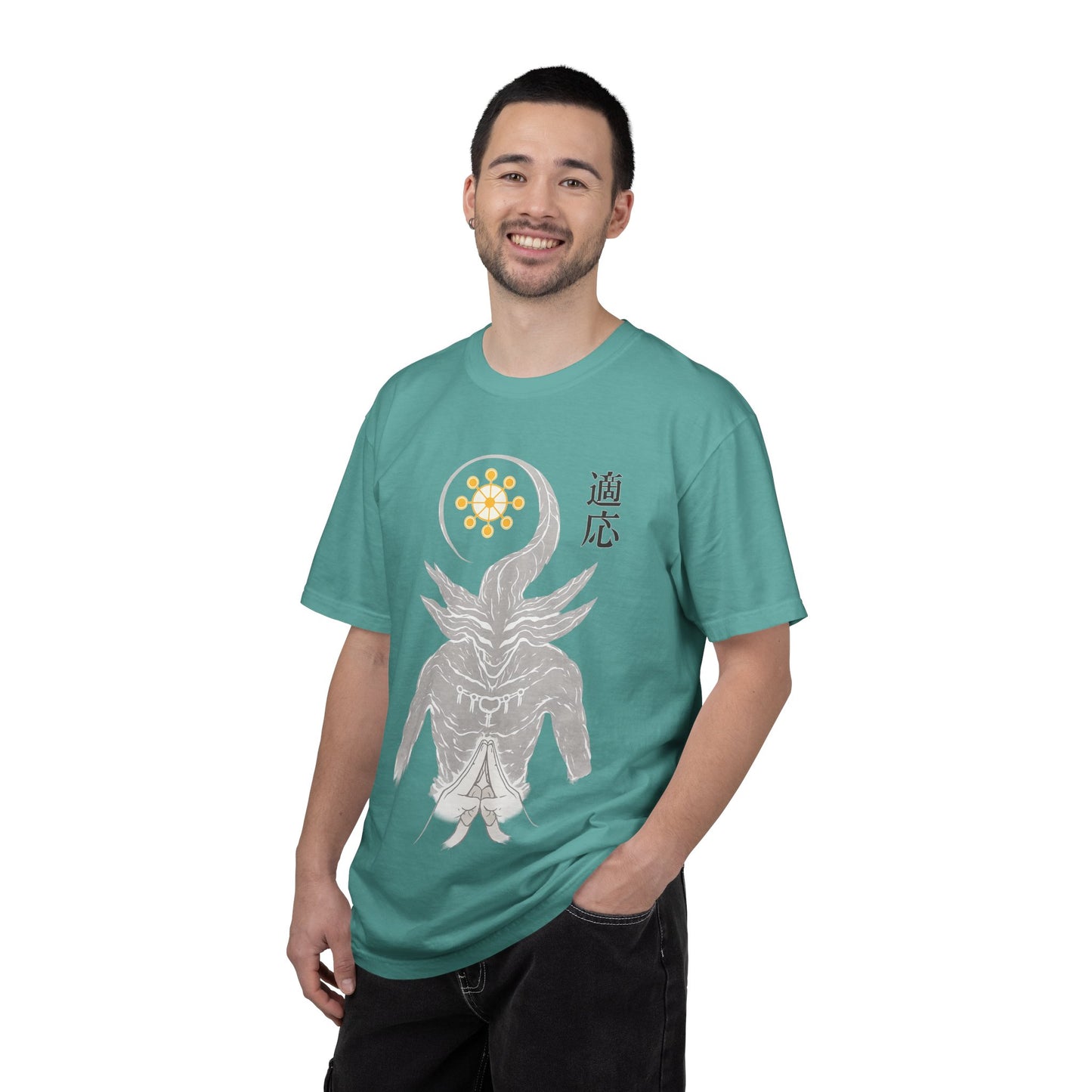 Demon sigil T-Shirt — Japanese “Adapt” Kanji Graphic Tee