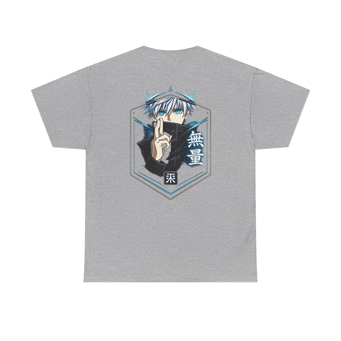 T-Shirt — Anime Mystic Boy Graphic Tee (Back Print, Japanese Text)