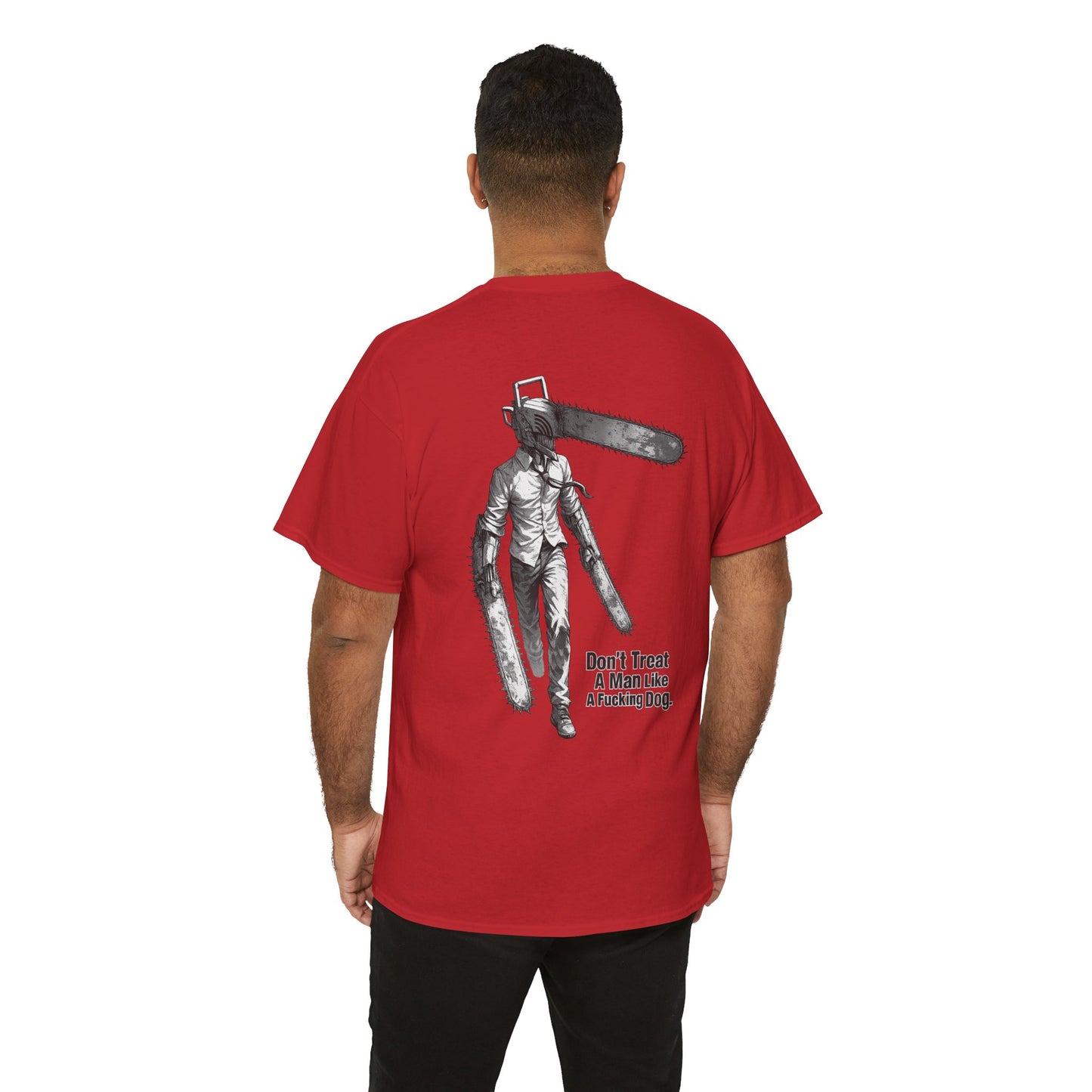 Devil Engine Graphic Tee — “Don’t Treat A Man Like A Fucking Dog” Manga Shirt
