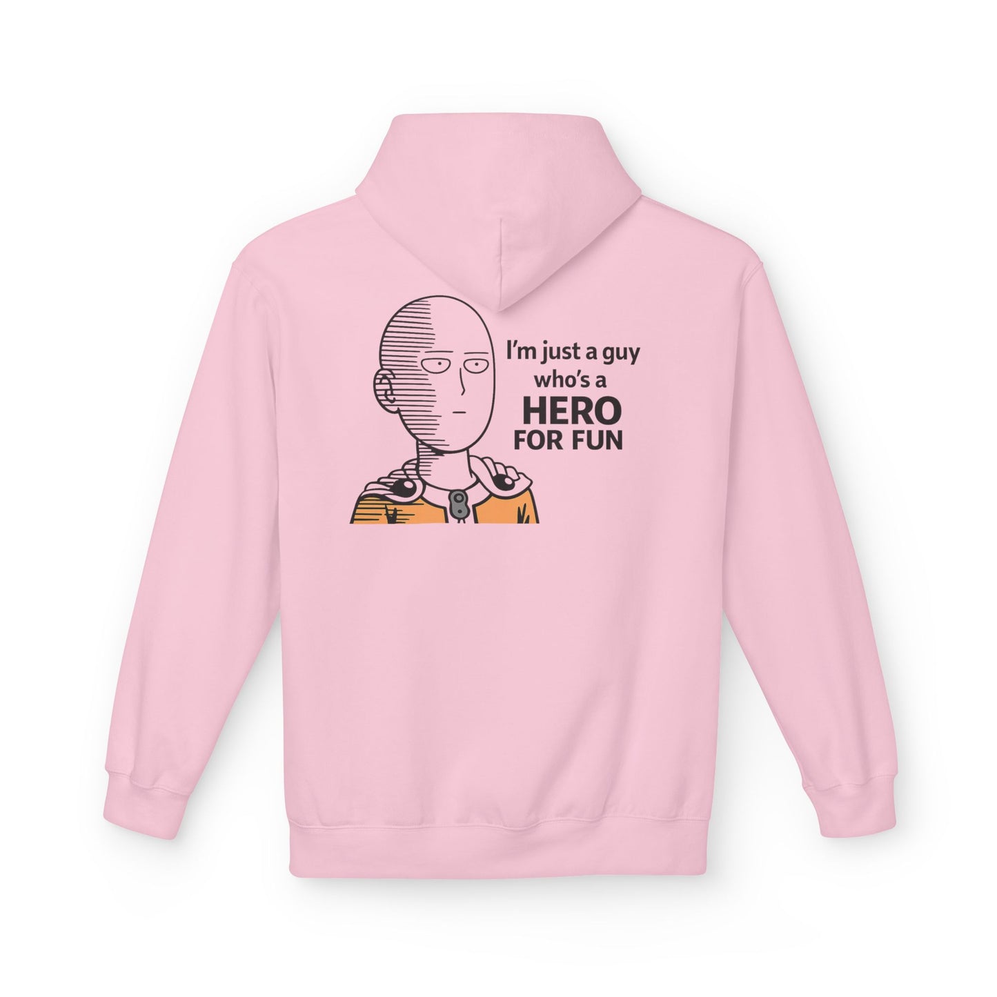 Hero Emblem Hoodie — Chibi Hero Mid-Punch Minimalist Anime Design