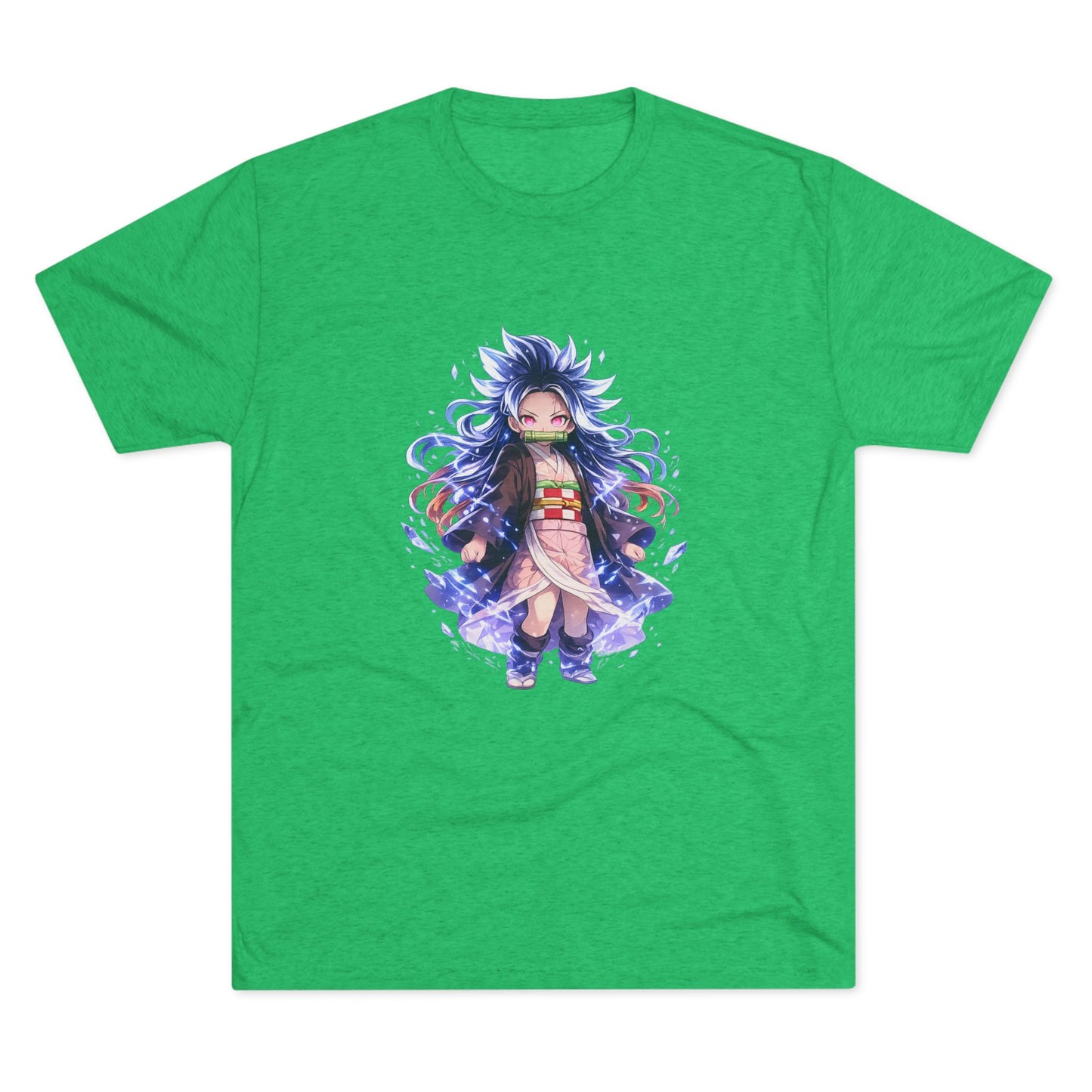 Anime Demon Girl T-Shirt — Cute Chibi Nezuko-Inspired Design