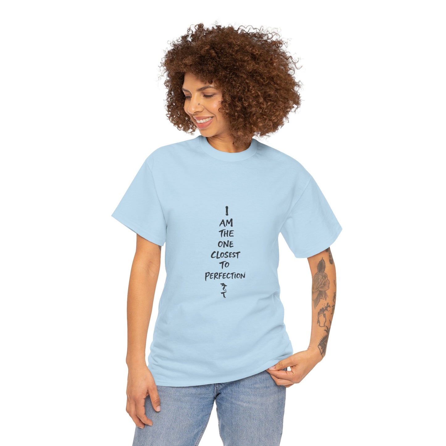 Graphic Anime T-Shirt — 'I Am The One Closest to Perfection' Graphic Tee