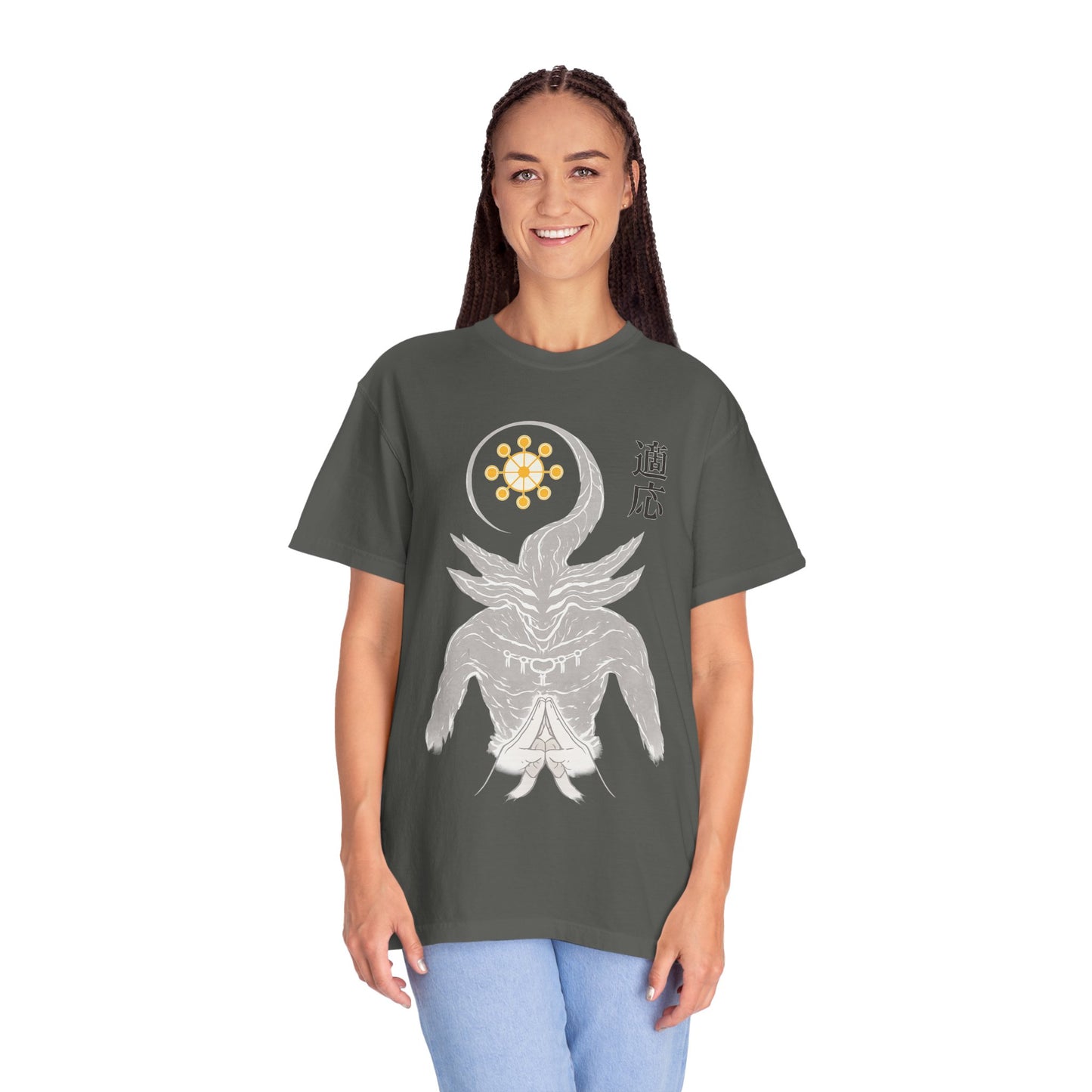 Demon sigil T-Shirt — Japanese “Adapt” Kanji Graphic Tee
