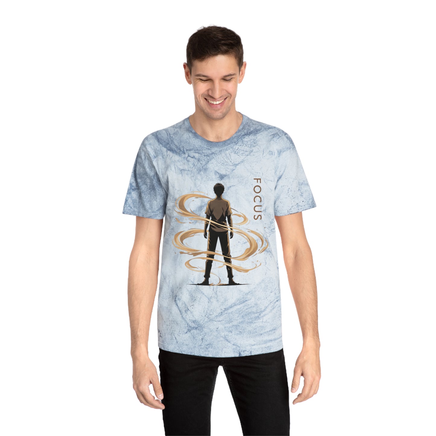 Focus silhouette tee | T-Shirt | Inspirational, silhouette with swirling energy
