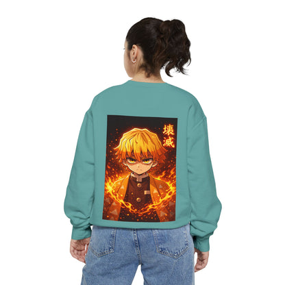 Demon Agatsuma Flame Graphic Sweatshirt Slayer